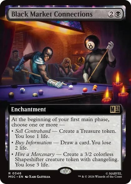 Black Market Connections (Extended Art), Commander: Marvel Super Heroes 346