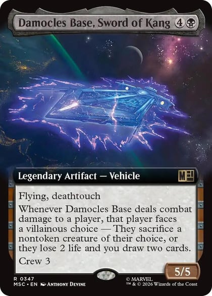 Damocles Base, Sword of Kang (Extended Art), Commander: Marvel Super Heroes 347