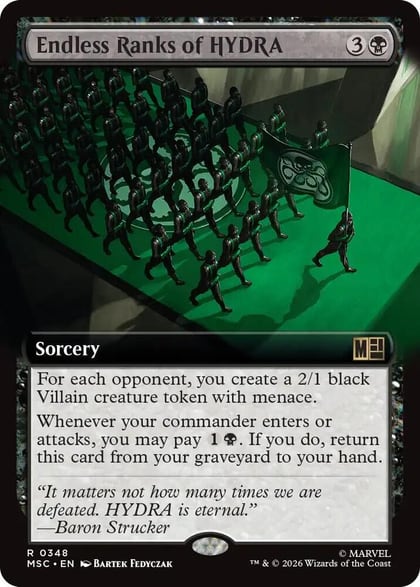 Endless Ranks of HYDRA (Extended Art), Commander: Marvel Super Heroes 348