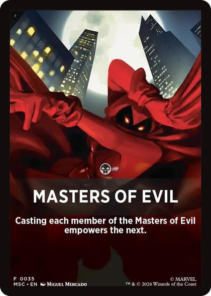 Masters of Evil Theme Card, Commander: Marvel Super Heroes 35