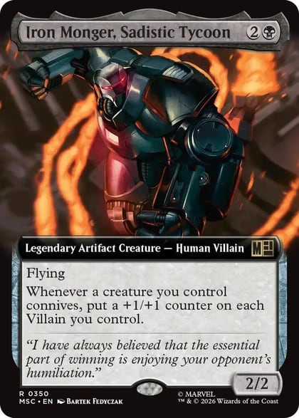 Iron Monger, Sadistic Tycoon (Extended Art), Commander: Marvel Super Heroes 350