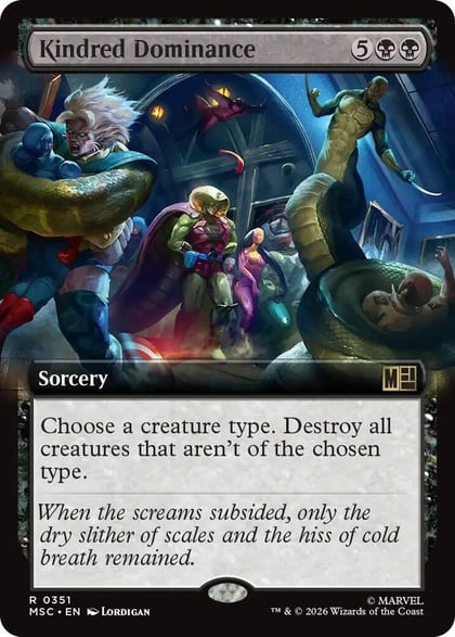Kindred Dominance (Extended Art), Commander: Marvel Super Heroes 351