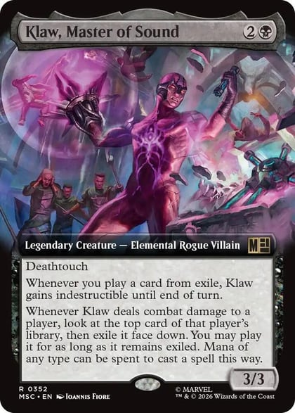 Klaw, Master of Sound (Extended Art), Commander: Marvel Super Heroes 352