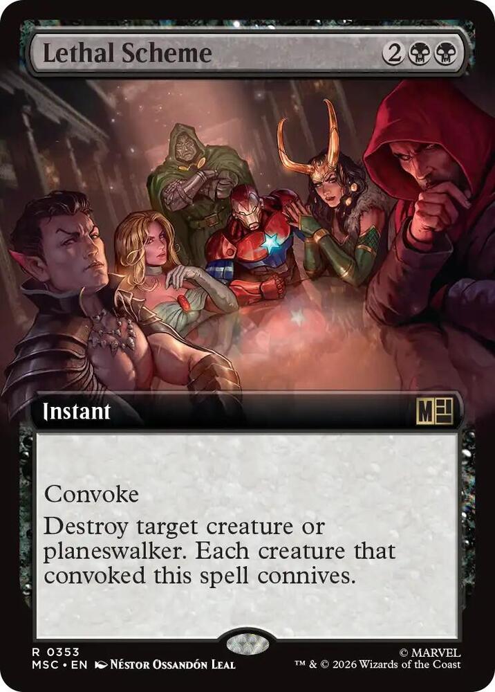 Lethal Scheme (Extended Art), Commander: Marvel Super Heroes 353