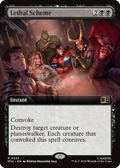Lethal Scheme (Extended Art), Commander: Marvel Super Heroes 353