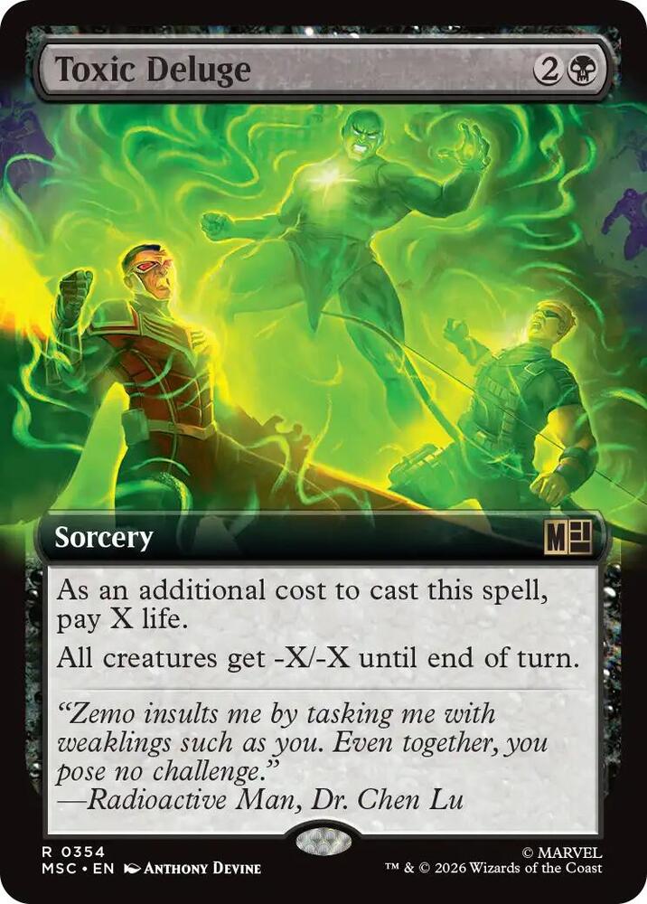 Toxic Deluge (Extended Art), Commander: Marvel Super Heroes 354