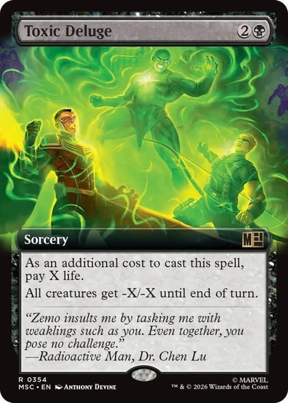 Toxic Deluge (Extended Art), Commander: Marvel Super Heroes 354