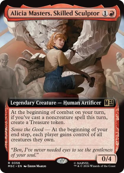 Alicia Masters, Skilled Sculptor (Extended Art), Commander: Marvel Super Heroes 356