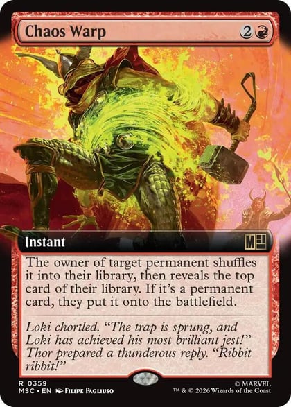 Chaos Warp (Extended Art), Commander: Marvel Super Heroes 359