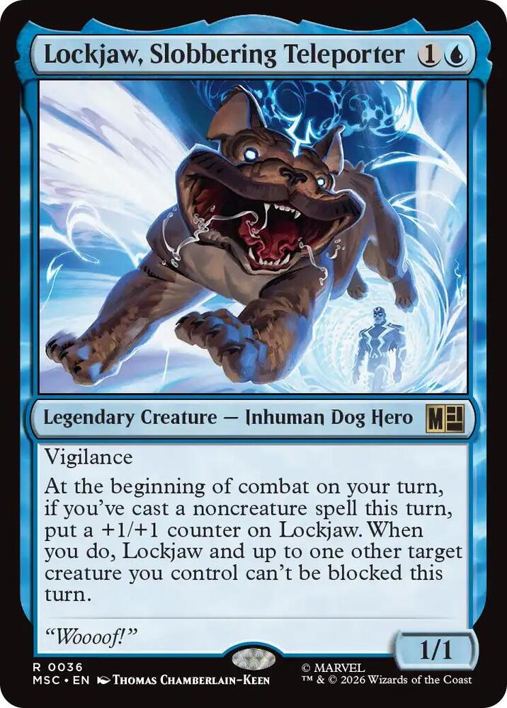 Lockjaw, Slobbering Teleporter (Surge Foil), Commander: Marvel Super Heroes 36