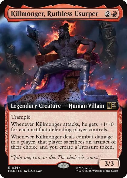 Killmonger, Ruthless Usurper (Extended Art), Commander: Marvel Super Heroes 364