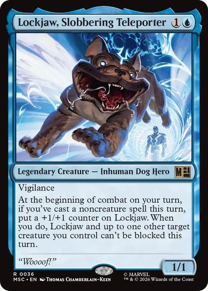 Lockjaw, Slobbering Teleporter (Surge Foil), Commander: Marvel Super Heroes 36