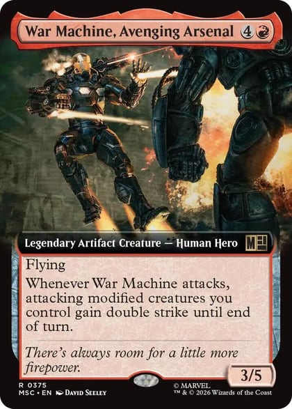 War Machine, Avenging Arsenal (Extended Art), Commander: Marvel Super Heroes 375