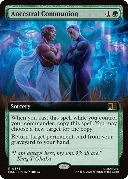 Ancestral Communion (Extended Art), Commander: Marvel Super Heroes 376