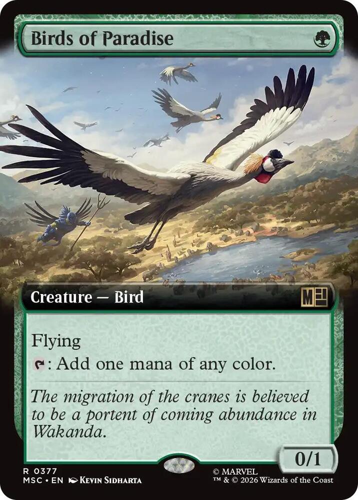 Birds of Paradise (Extended Art), Commander: Marvel Super Heroes 377