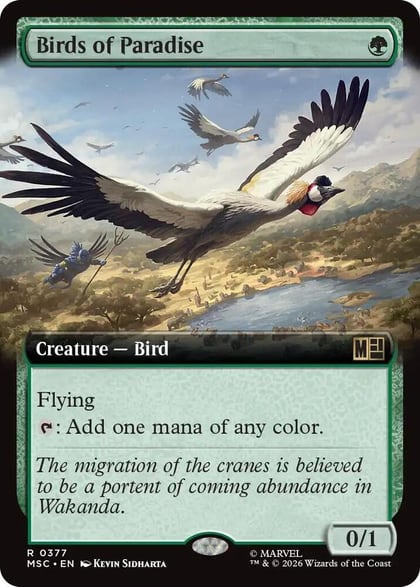 Birds of Paradise (Extended Art), Commander: Marvel Super Heroes 377