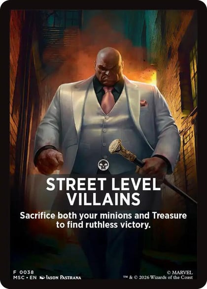 Street Level Villains Theme Card, Commander: Marvel Super Heroes 38