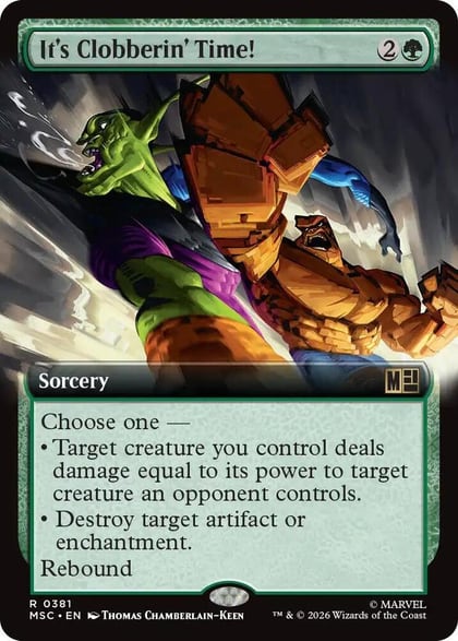 It's Clobberin' Time! (Extended Art), Commander: Marvel Super Heroes 381