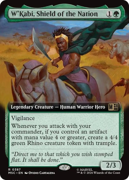 W'Kabi, Shield of the Nation (Extended Art), Commander: Marvel Super Heroes 387