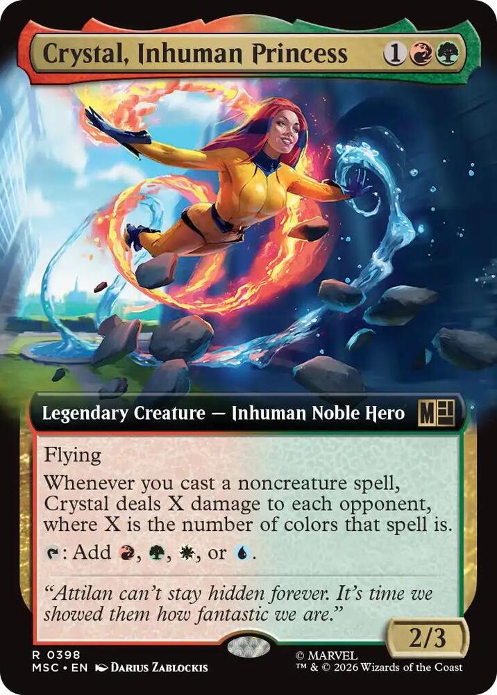Crystal, Inhuman Princess (Extended Art), Commander: Marvel Super Heroes 398