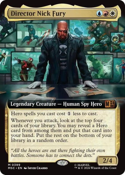 Director Nick Fury (Extended Art), Commander: Marvel Super Heroes 399