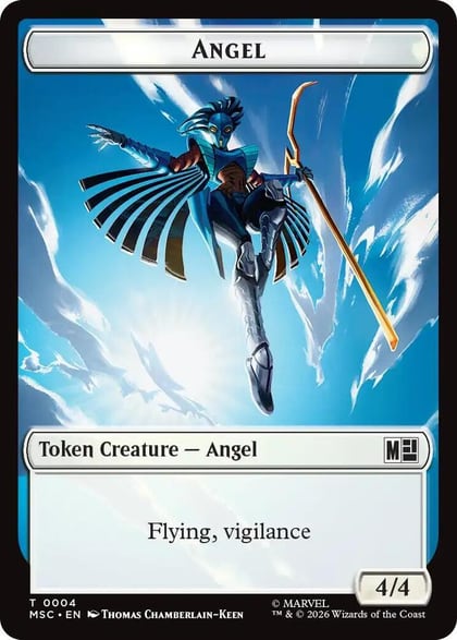Angel // Elephant Double-Sided Token, Commander: Marvel Super Heroes 4 // 12