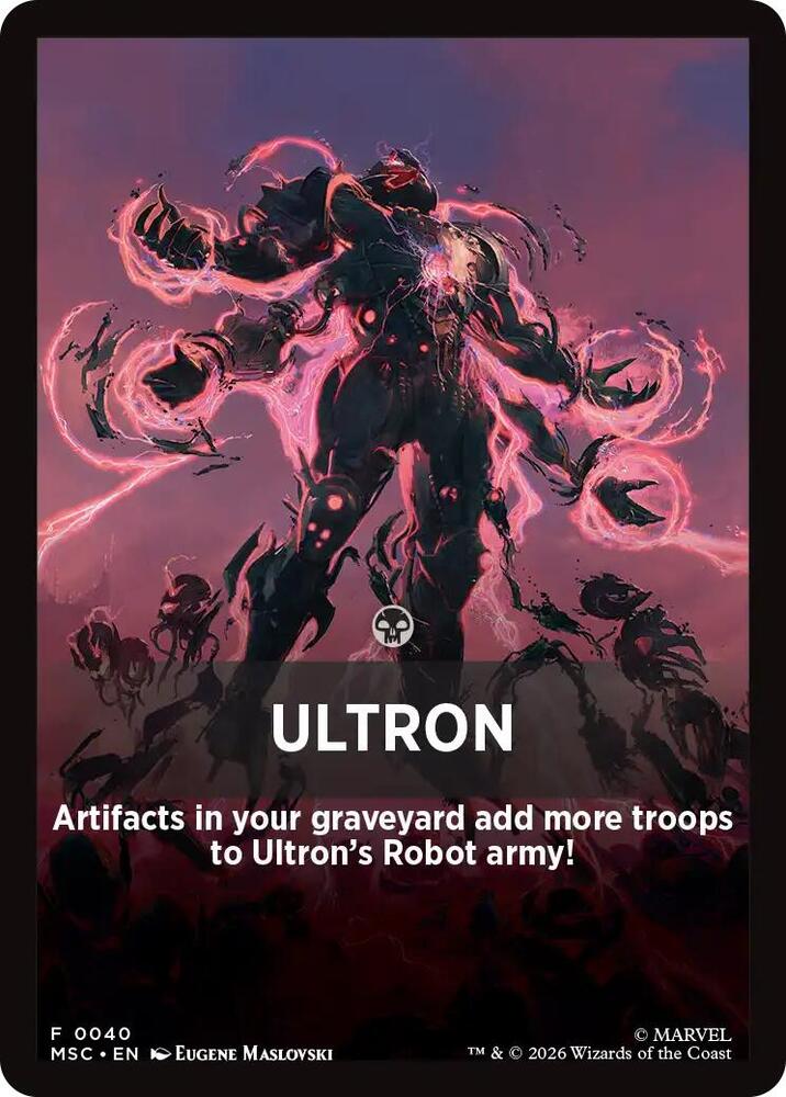 Ultron Theme Card, Commander: Marvel Super Heroes 40