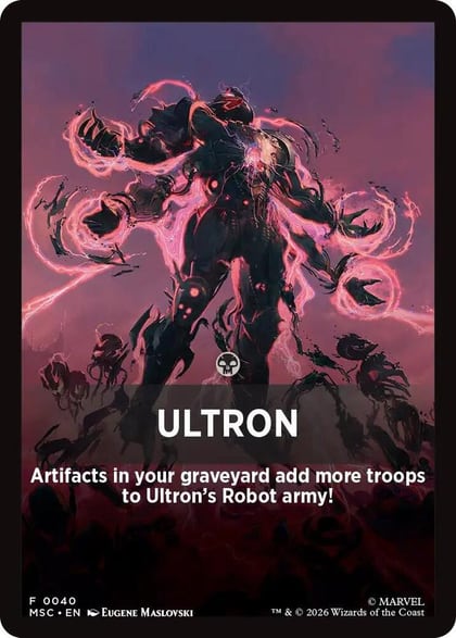 Ultron Theme Card, Commander: Marvel Super Heroes 40