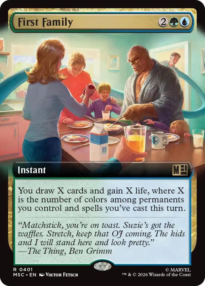 First Family (Extended Art), Commander: Marvel Super Heroes 401