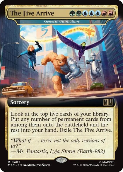 The Five Arrive - Genesis Ultimatum (Extended Art), Commander: Marvel Super Heroes 402
