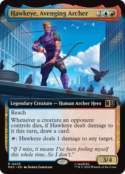 Hawkeye, Avenging Archer (Extended Art), Commander: Marvel Super Heroes 405