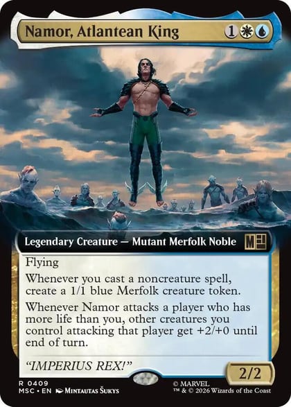 Namor, Atlantean King (Extended Art), Commander: Marvel Super Heroes 409
