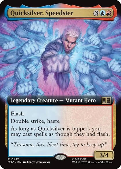 Quicksilver, Speedster (Extended Art), Commander: Marvel Super Heroes 412