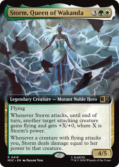 Storm, Queen of Wakanda (Extended Art), Commander: Marvel Super Heroes 418