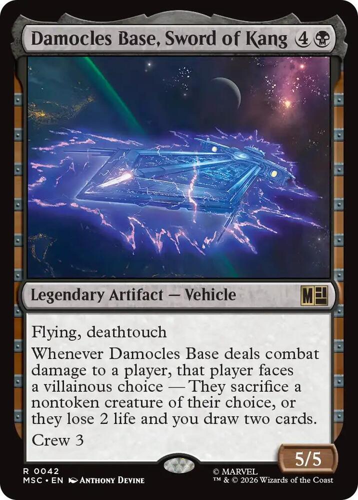 Damocles Base, Sword of Kang, Commander: Marvel Super Heroes 42