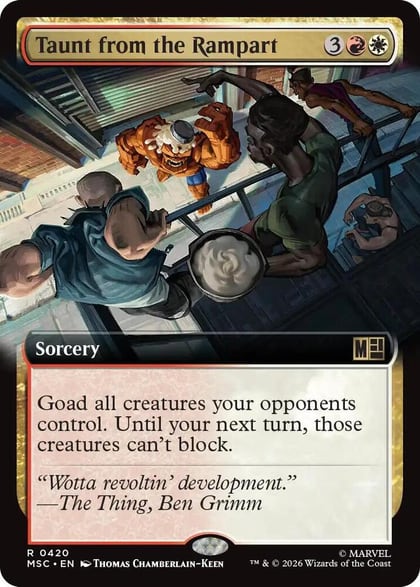 Taunt from the Rampart (Extended Art), Commander: Marvel Super Heroes 420