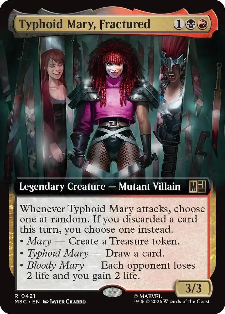 Typhoid Mary, Fractured (Extended Art), Commander: Marvel Super Heroes 421