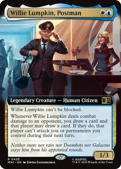 Willie Lumpkin, Postman (Extended Art), Commander: Marvel Super Heroes 425