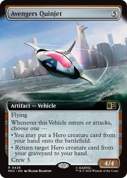Avengers Quinjet (Extended Art), Commander: Marvel Super Heroes 426