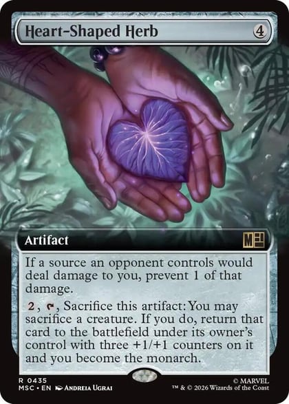 Heart-Shaped Herb (Extended Art), Commander: Marvel Super Heroes 435