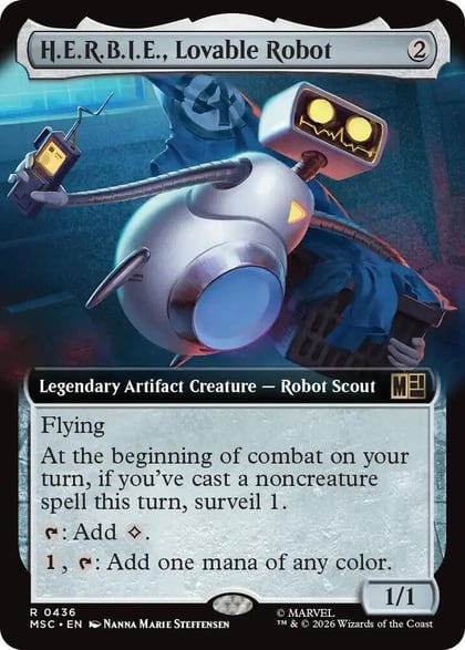 H.E.R.B.I.E., Lovable Robot (Extended Art), Commander: Marvel Super Heroes 436