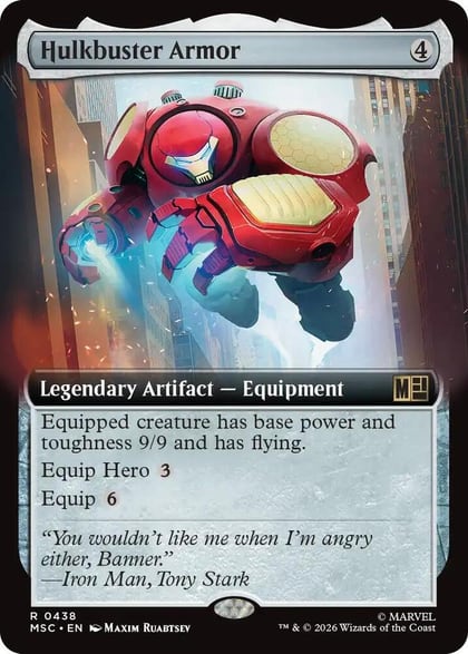 Hulkbuster Armor (Extended Art), Commander: Marvel Super Heroes 438