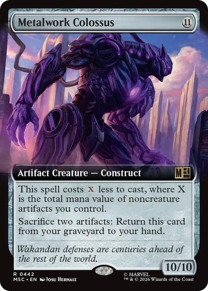 Metalwork Colossus (Extended Art), Commander: Marvel Super Heroes 442