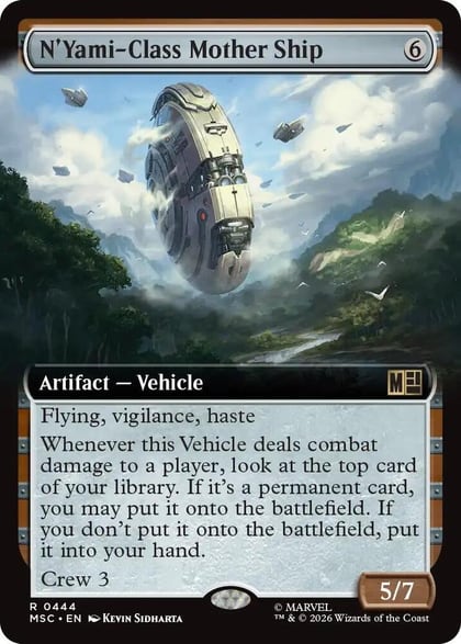 N'Yami-Class Mother Ship (Extended Art), Commander: Marvel Super Heroes 444