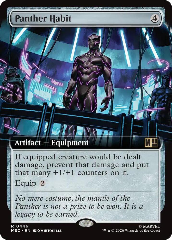 Panther Habit (Extended Art), Commander: Marvel Super Heroes 446