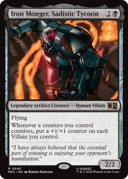 Iron Monger, Sadistic Tycoon, Commander: Marvel Super Heroes 45