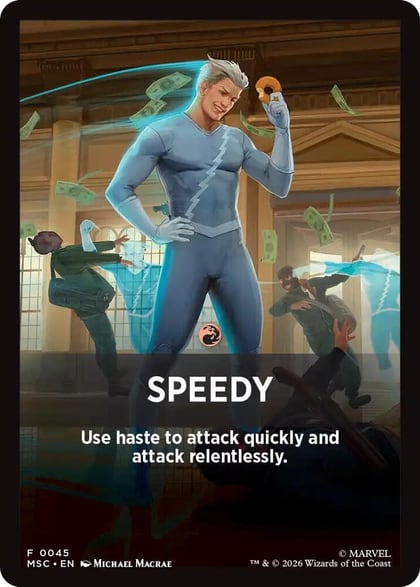 Speedy Theme Card, Commander: Marvel Super Heroes 45