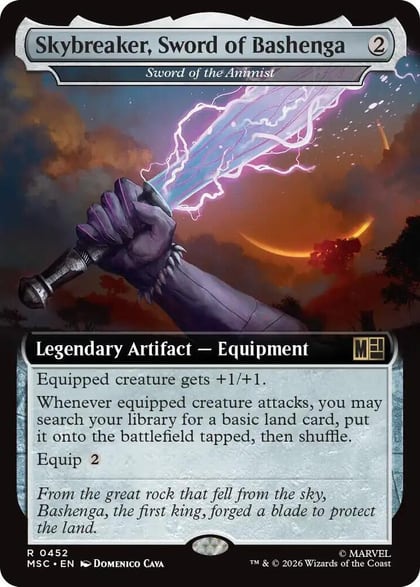 Skybreaker, Sword of Bashenga - Sword of the Animist (Extended Art), Commander: Marvel Super Heroes 452
