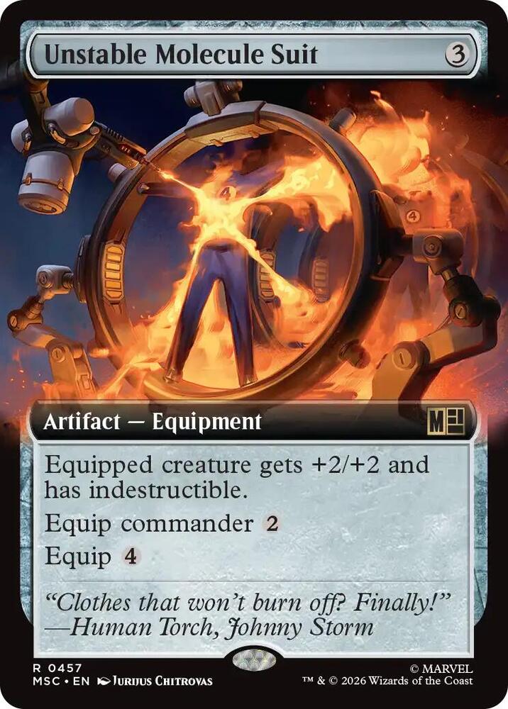 Unstable Molecule Suit (Extended Art), Commander: Marvel Super Heroes 457