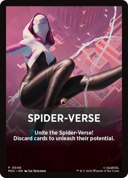 Spider-Verse Theme Card, Commander: Marvel Super Heroes 46